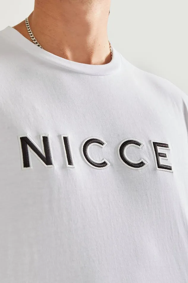 NICCE TShirts Mens NICCE Mercury Outline TShirt White