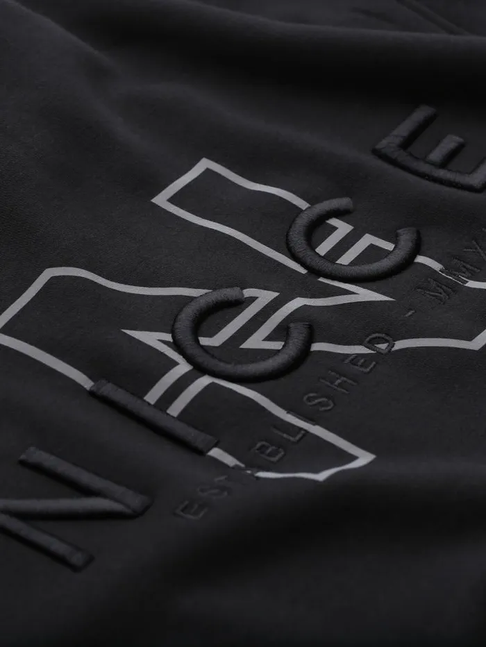 NICCE Tracksuit Sets Mens NICCE Sect Graphic Hoodie and Jogger Tracksuit Set Black