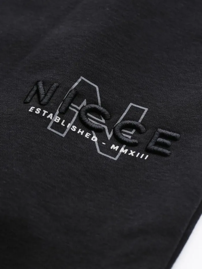 NICCE Tracksuit Sets Mens NICCE Sect Graphic Hoodie and Jogger Tracksuit Set Black