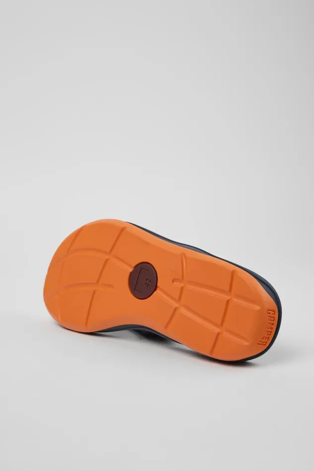 Non Leather Shoes Men Camper Camper X INEOS Britannia Blue Textile FlipFlops Non Leather Shoes Men Camper Camper X INEOS Britannia Blue Textile FlipFlops