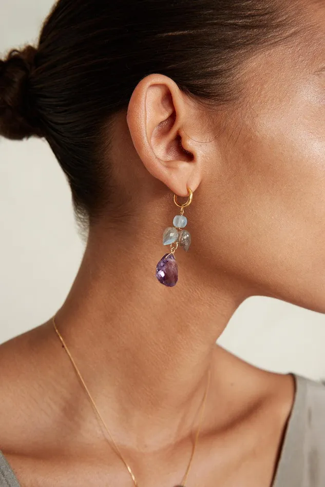 Ophelia Drop Earrings Amethyst Mix Women Chan Luu Earrings