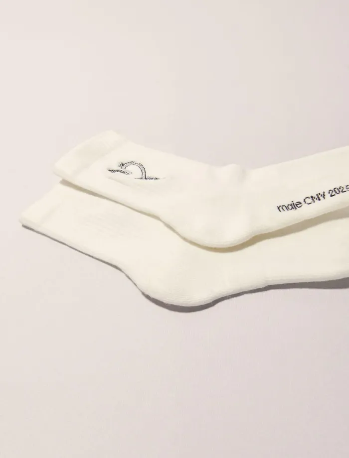 Other Accessories Women Maje Rhinestone Socks White