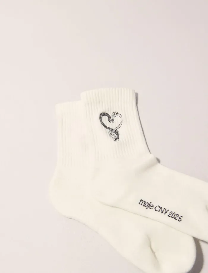 Other Accessories Women Maje Rhinestone Socks White