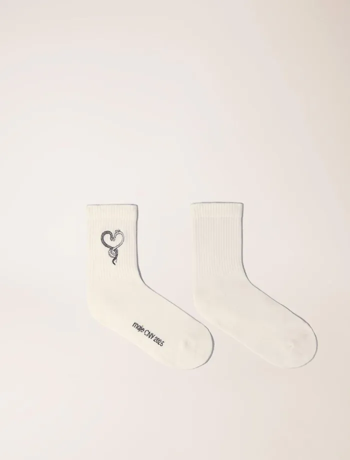 Other Accessories Women Maje Rhinestone Socks White