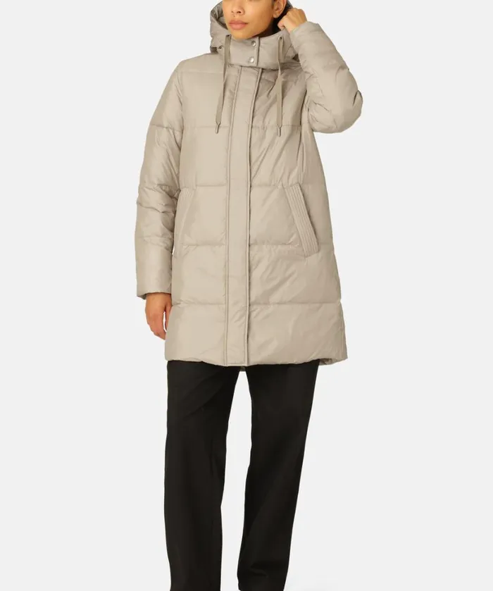 Padded Coat 8211 Cobblestone Outerwear Ilse Jacobsen All Jackets And Coats
