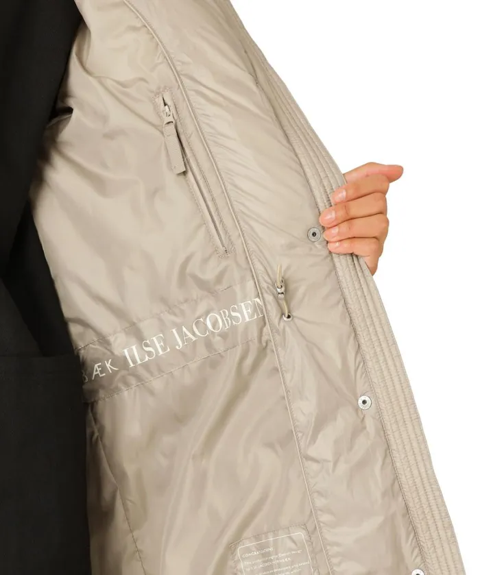 Padded Coat 8211 Cobblestone Outerwear Ilse Jacobsen All Jackets And Coats