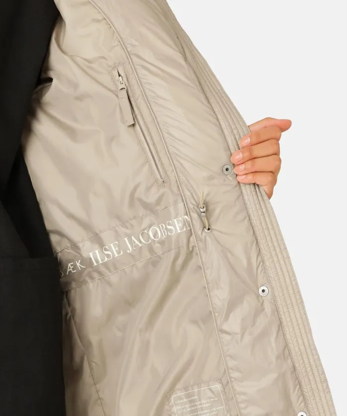 Padded Coat 8211 Cobblestone Outerwear Ilse Jacobsen All Jackets And Coats