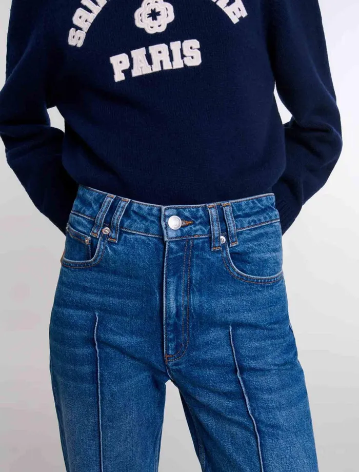 Pants and Jeans Women Maje StraightLeg Jeans Blue