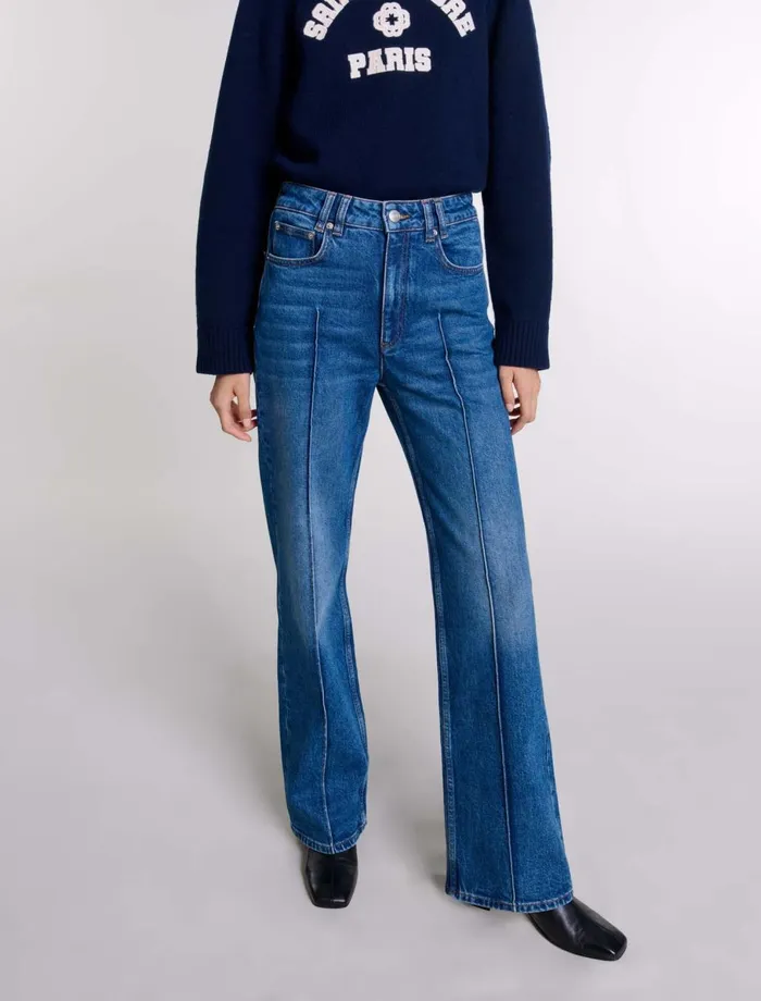 Pants and Jeans Women Maje StraightLeg Jeans Blue