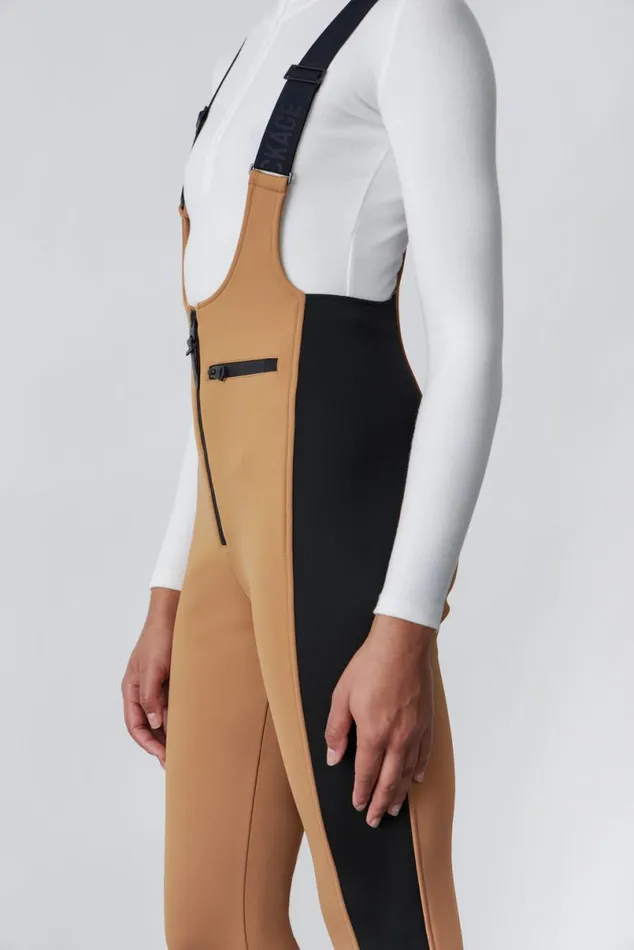 Pants Women Mackage GIA Agile360 Fitted Ski Pants With Suspenders Milkshake Pants Women Mackage GIA Agile360 Fitted Ski Pants With Suspenders Milkshake