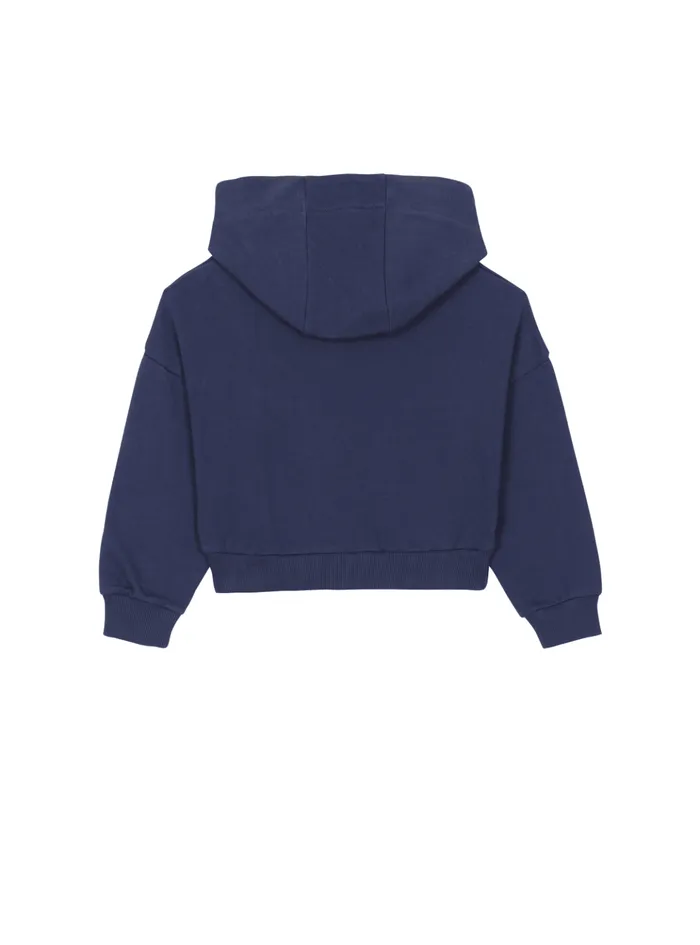 Paris Hoodie Navy Kids Balmain