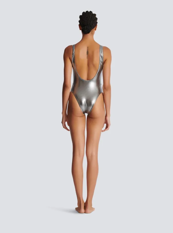 Paris Swimsuit Black Women Balmain Swimwear