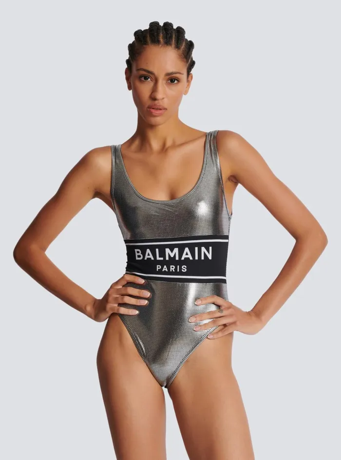 Paris Swimsuit Black Women Balmain Swimwear