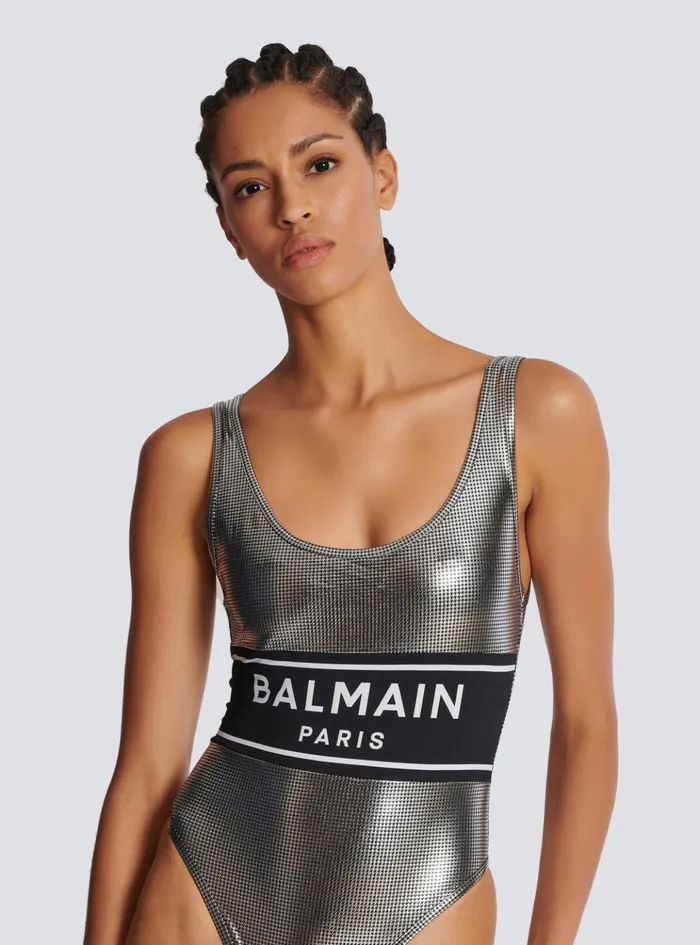 Paris Swimsuit Black Women Balmain Swimwear