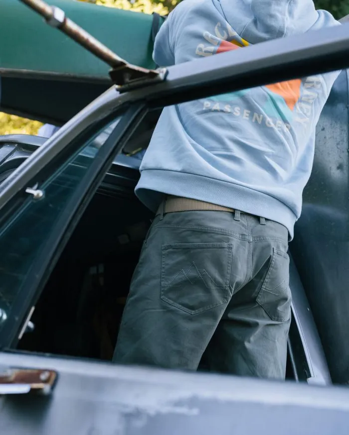 Passenger Clothing 365 5 Pocket Trouser Ocean Grey Men Trousers
