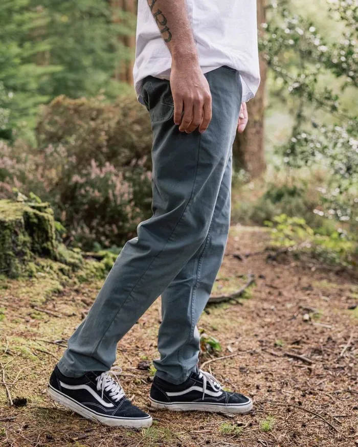 Passenger Clothing 365 5 Pocket Trouser Ocean Grey Men Trousers