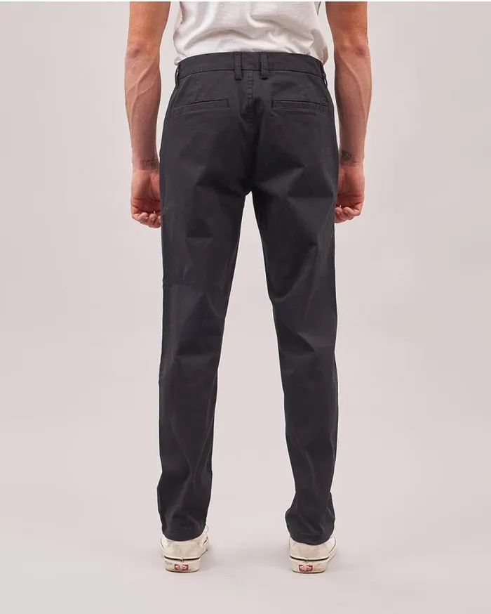 Passenger Clothing 365 Organic Cotton Trouser Faded Black Men Trousers