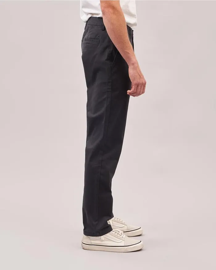 Passenger Clothing 365 Organic Cotton Trouser Faded Black Men Trousers