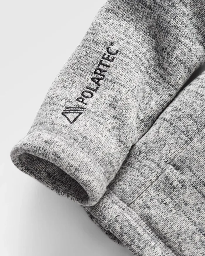 Passenger Clothing Amber Recycled Polartec Fleece Grey Marl Women Activewear