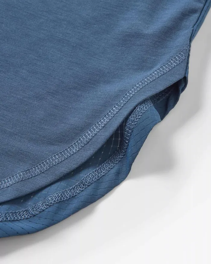 Passenger Clothing Asana Recycled Active Vest Dark Denim Women Activewear
