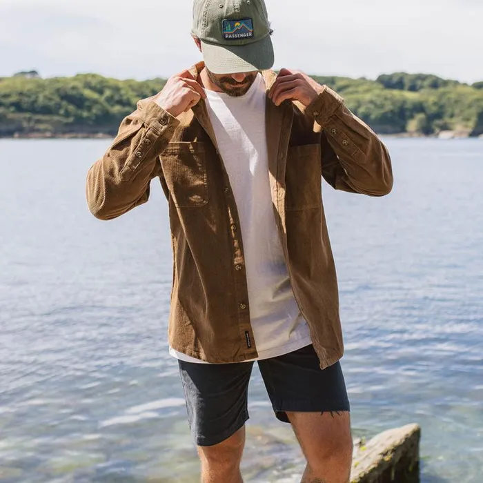 Passenger Clothing Backcountry Cord Shirt Coconut Men Shirts