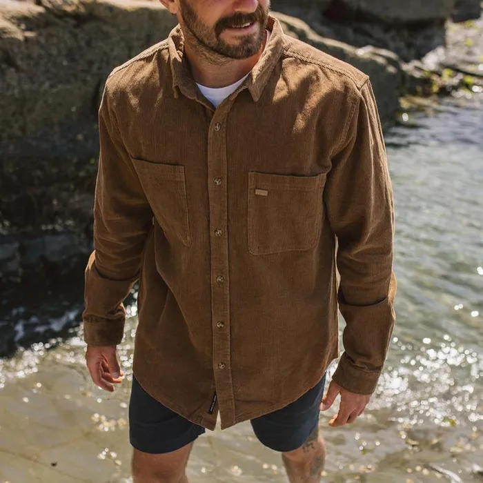 Passenger Clothing Backcountry Cord Shirt Coconut Men Shirts