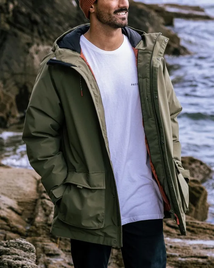 Passenger Clothing Baltic Recycled 20 Jacket Khaki Men Jackets