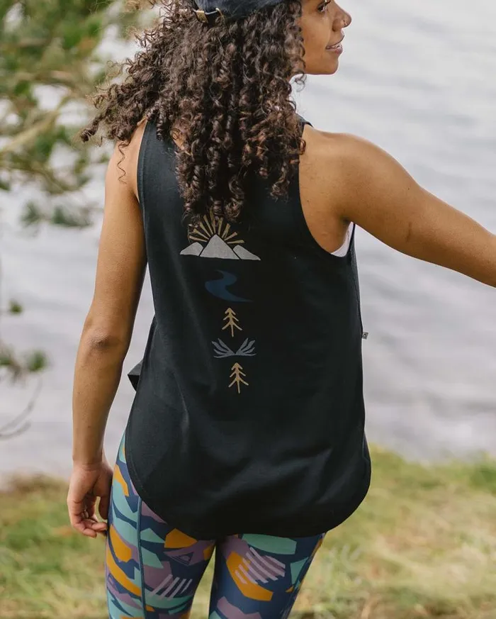 Passenger Clothing Breezy Recycled Active Vest Black Women Activewear