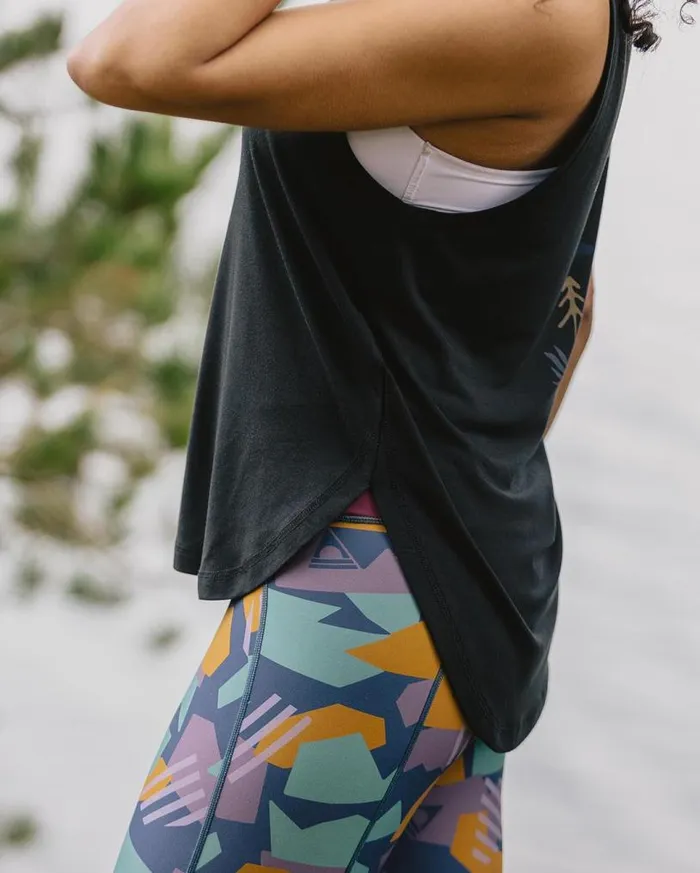 Passenger Clothing Breezy Recycled Active Vest Black Women Activewear