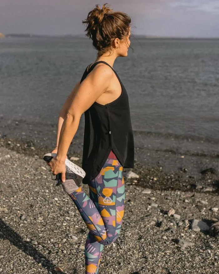 Passenger Clothing Breezy Recycled Active Vest Black Women Activewear