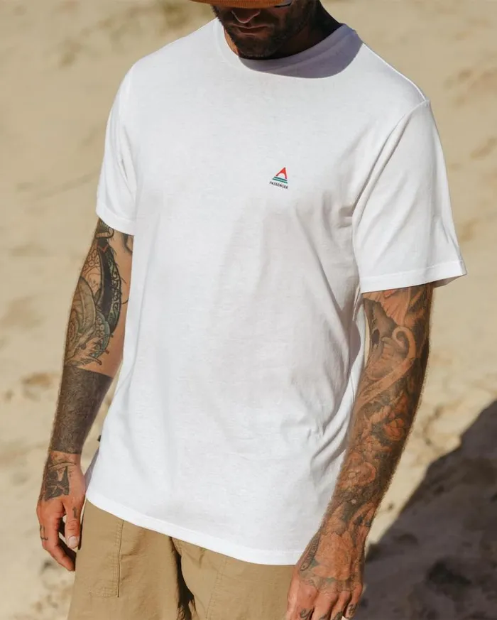 Passenger Clothing Classic Logo Recycled Cotton TShirt White Men TShirts and Vests