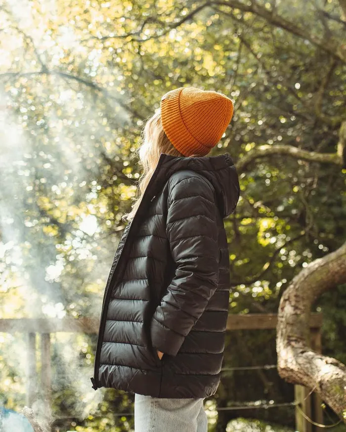 Passenger Clothing Compass Recycled Acrylic Beanie Sunrise Orange WomenMen Beanies
