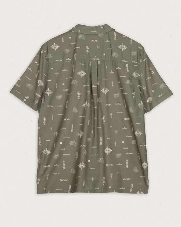 Passenger Clothing Cove Organic Cotton Short Sleeve Shirt Olive Made To Roam Men Shirts