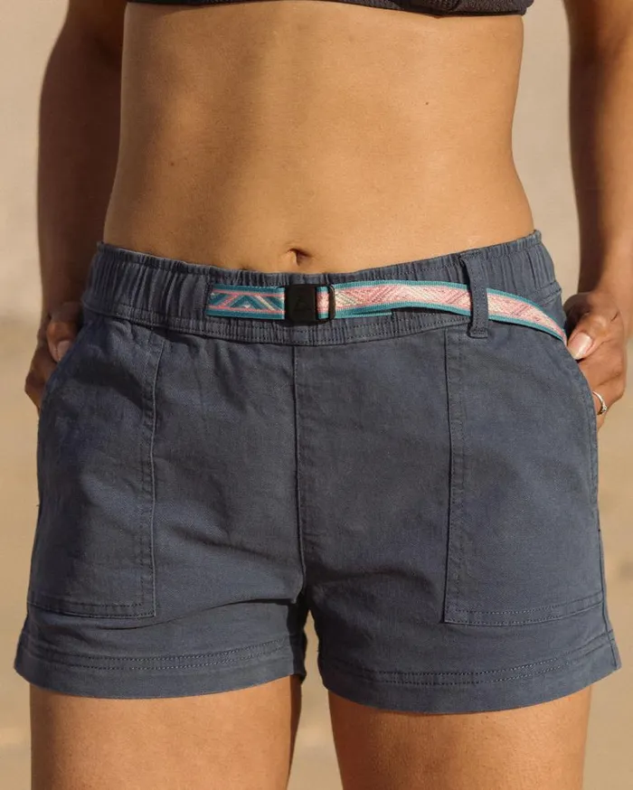 Passenger Clothing Del Sur Organic Cotton Short Dark Denim Women Shorts