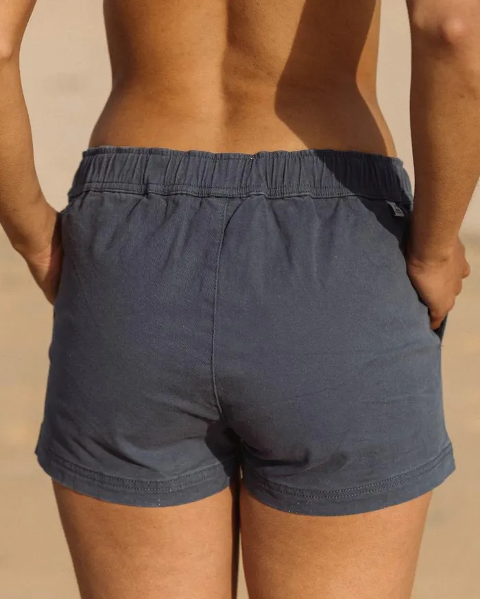 Passenger Clothing Del Sur Organic Cotton Short Dark Denim Women Shorts