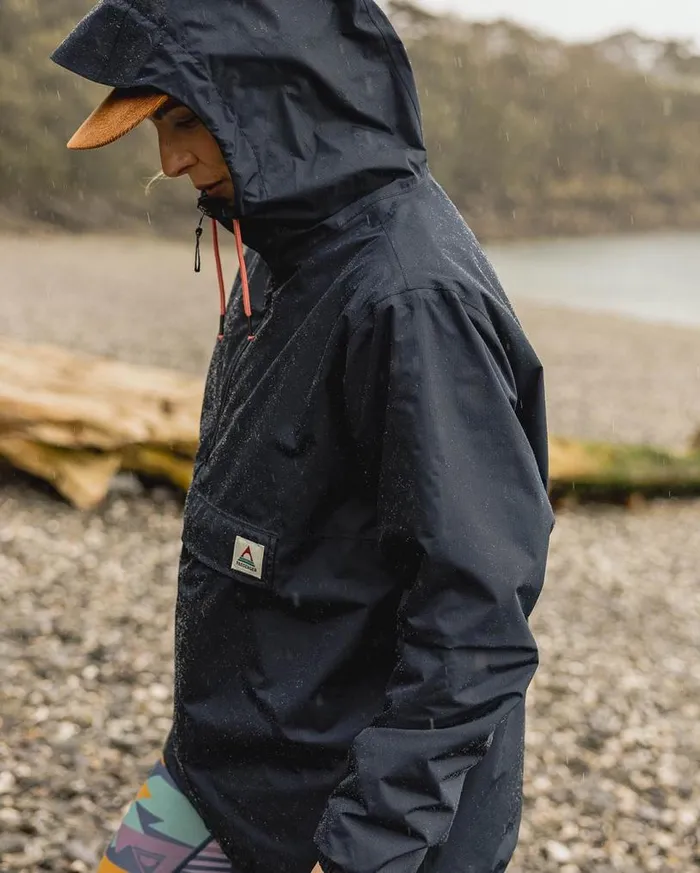 Passenger Clothing Eden Recycled Oversized Water Resistant Jacket Deep Navy Women Activewear