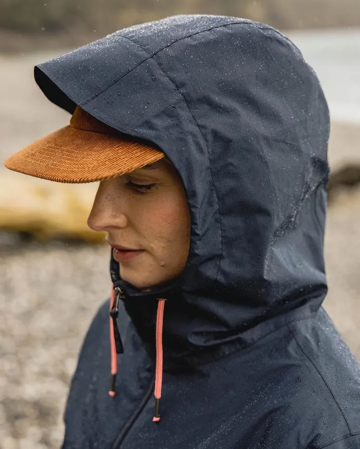Passenger Clothing Eden Recycled Oversized Water Resistant Jacket Deep Navy Women Activewear