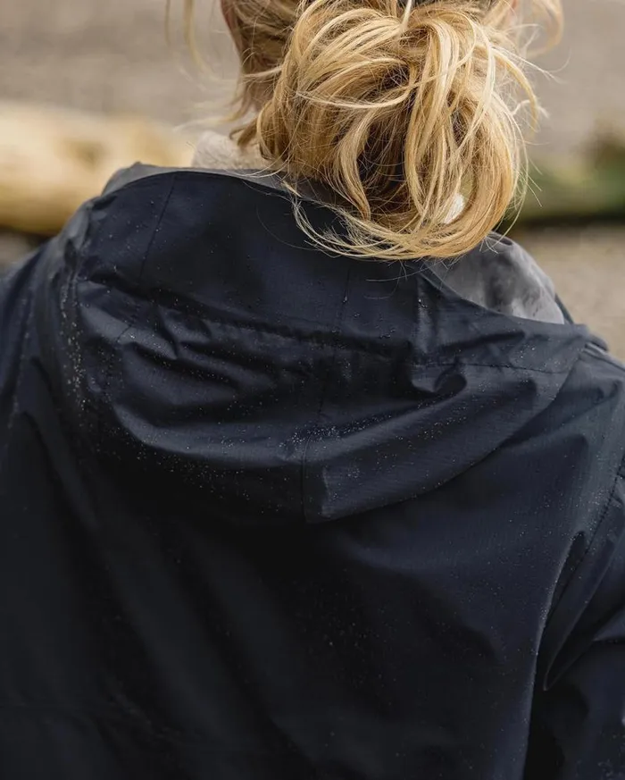 Passenger Clothing Eden Recycled Oversized Water Resistant Jacket Deep Navy Women Activewear
