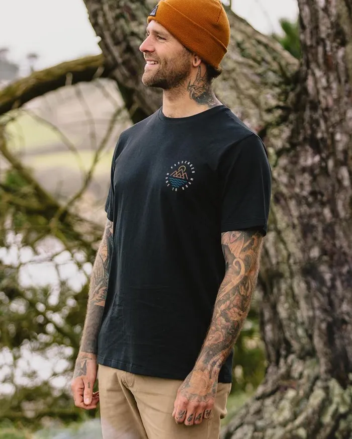 Passenger Clothing Escapism Recycled Cotton TShirt Black Men TShirts and Vests
