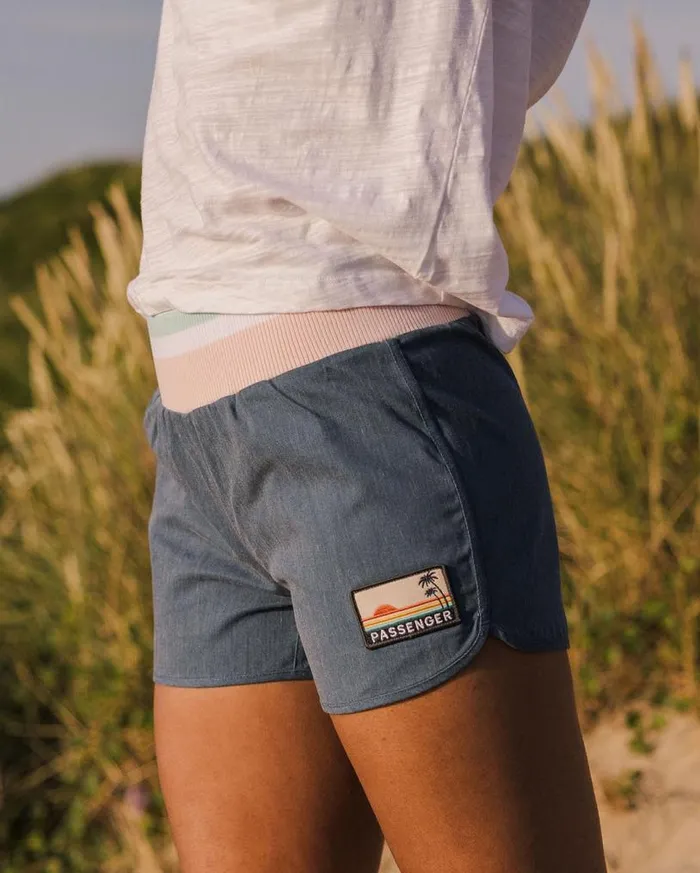 Passenger Clothing Explore Recycled All Purpose Shorts Dark Denim Women Shorts