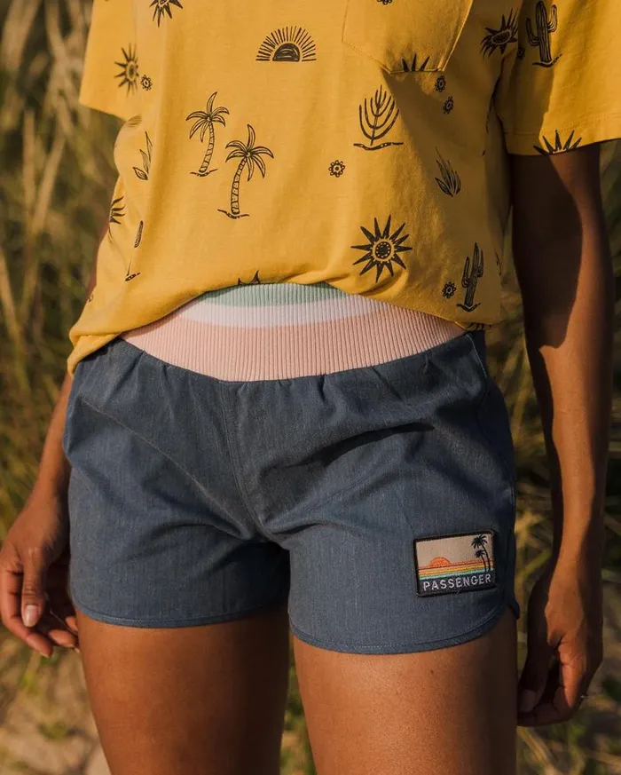 Passenger Clothing Explore Recycled All Purpose Shorts Dark Denim Women Shorts