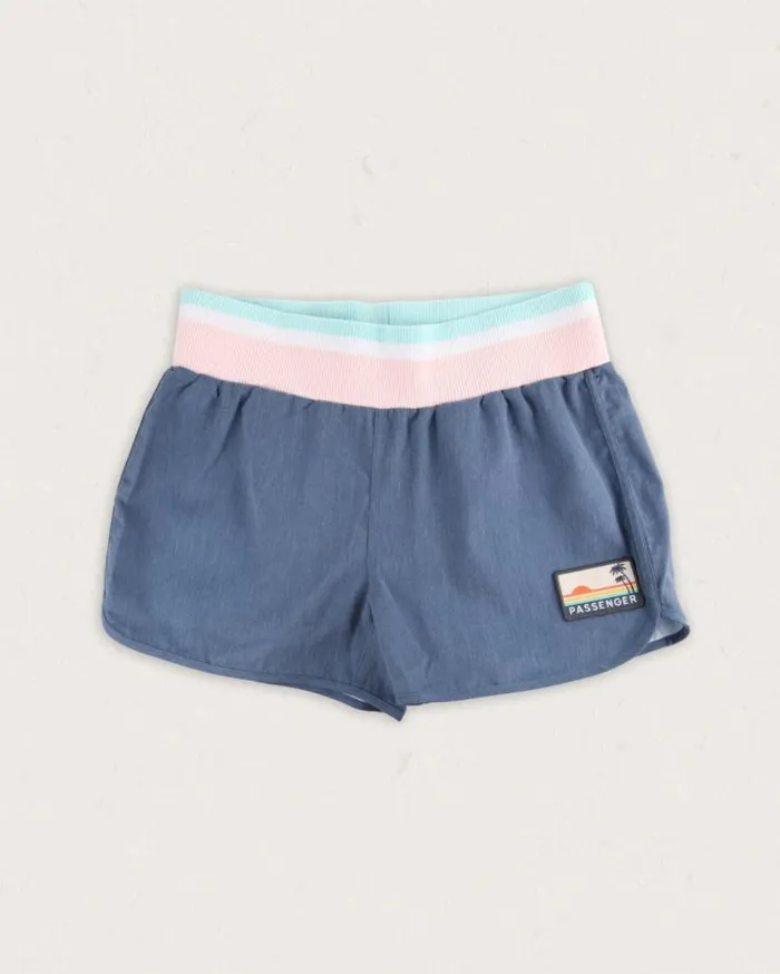 Passenger Clothing Explore Recycled All Purpose Shorts Dark Denim Women Shorts