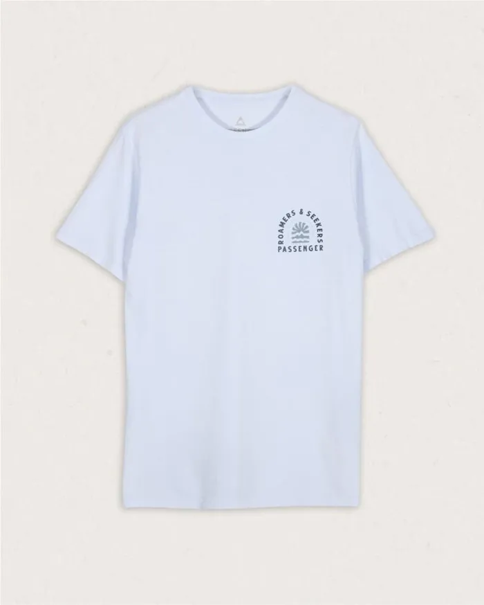 Passenger Clothing Flare Recycled Cotton TShirt Pale Blue Men TShirts and Vests