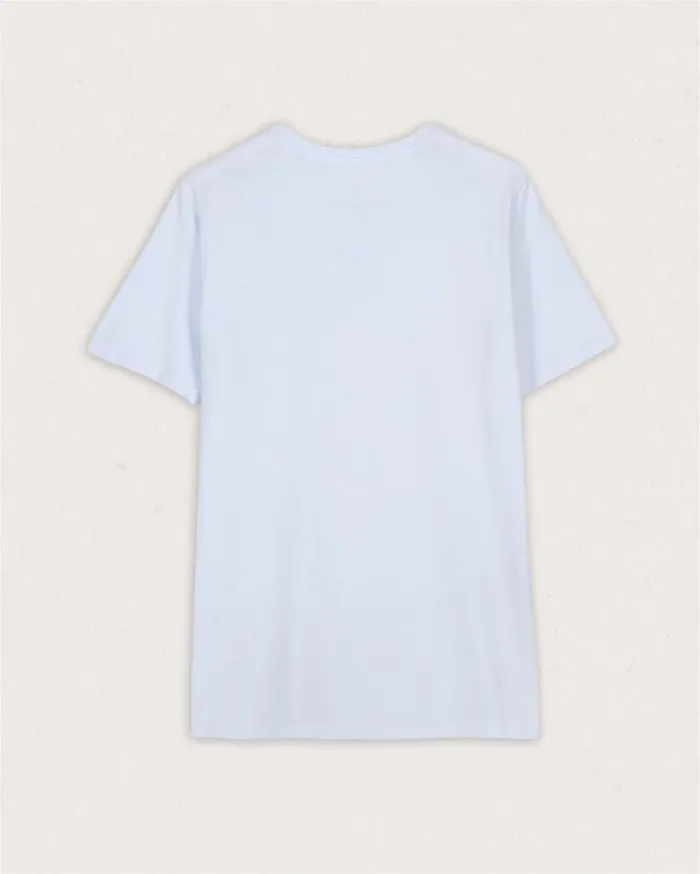Passenger Clothing Flare Recycled Cotton TShirt Pale Blue Men TShirts and Vests