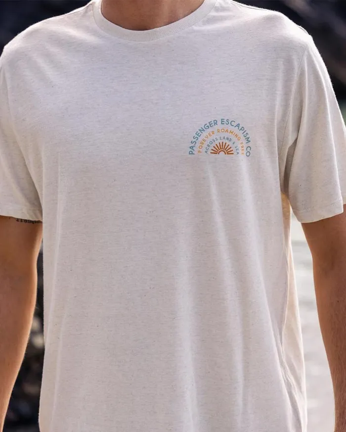 Passenger Clothing Good Vibes Recycled Cotton TShirt Milky Marl Men TShirts and Vests