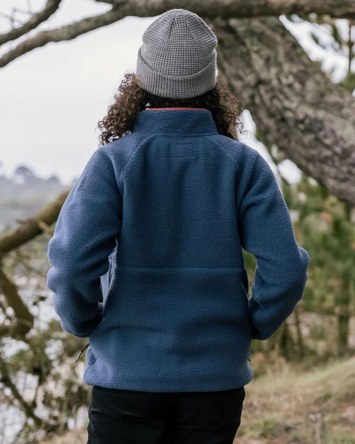 Passenger Clothing Home 20 Recycled Sherpa Fleece Dark Denim Women Fleece