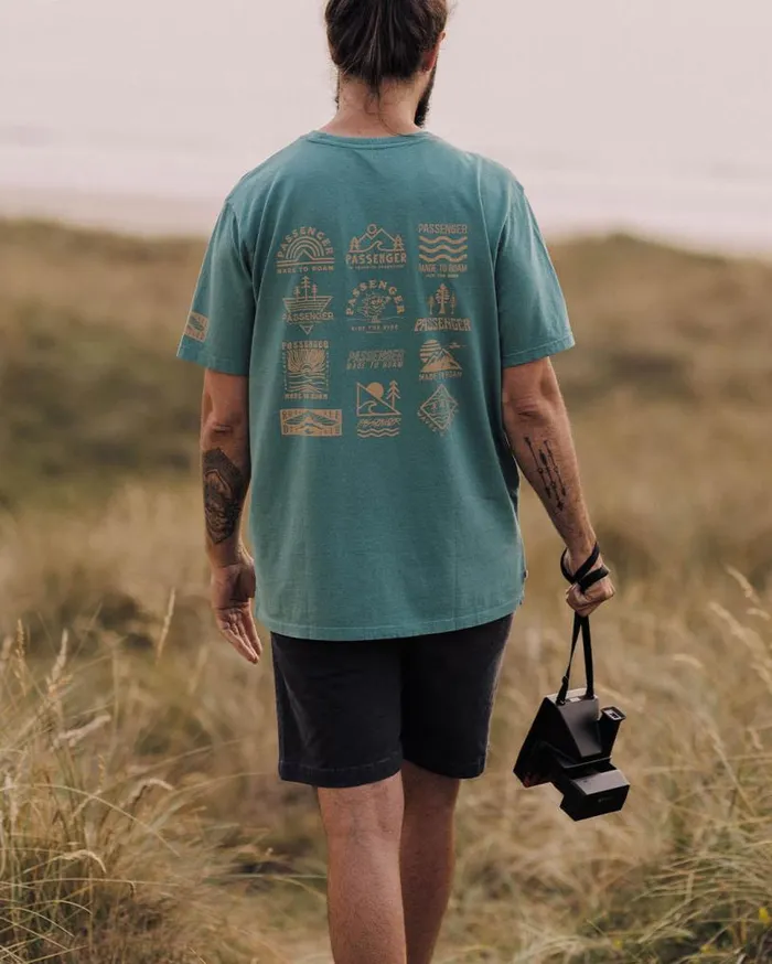 Passenger Clothing Icon Recycled Cotton TShirt Deep Sea Men TShirts and Vests
