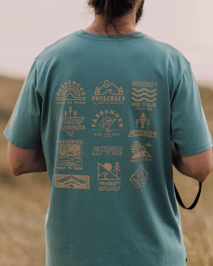 Passenger Clothing Icon Recycled Cotton TShirt Deep Sea Men TShirts and Vests