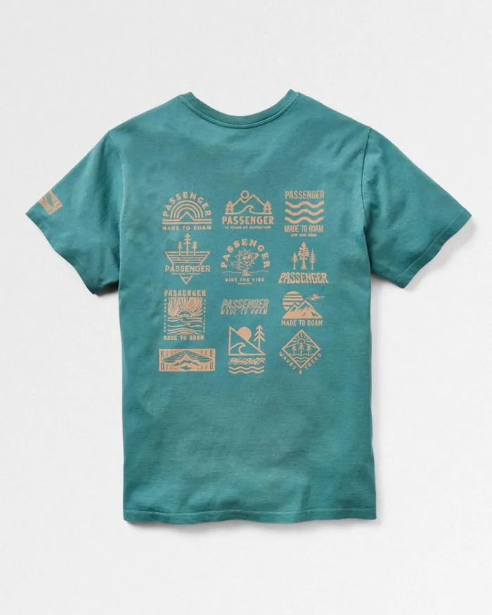 Passenger Clothing Icon Recycled Cotton TShirt Deep Sea Men TShirts and Vests
