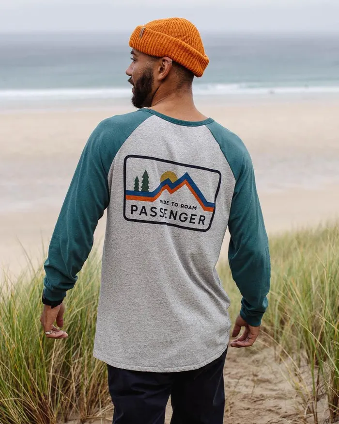 Passenger Clothing Made To Roam Recycled LS TShirt Grey Marl Men TShirts and Vests